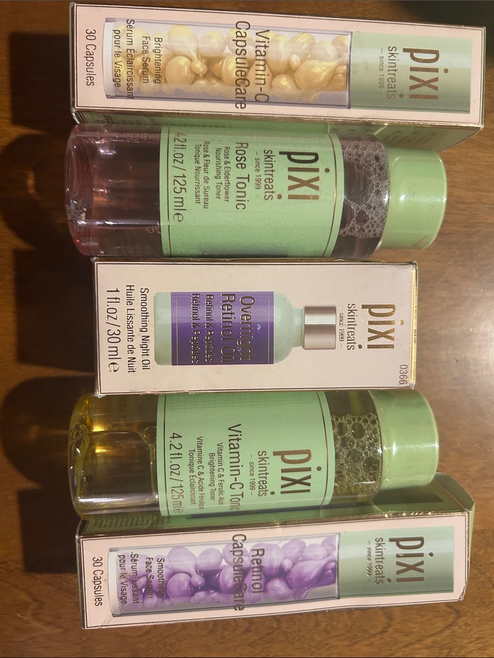 Pixi SkinTreats Rose & Vitamin-C Tonics Set - Mint Green